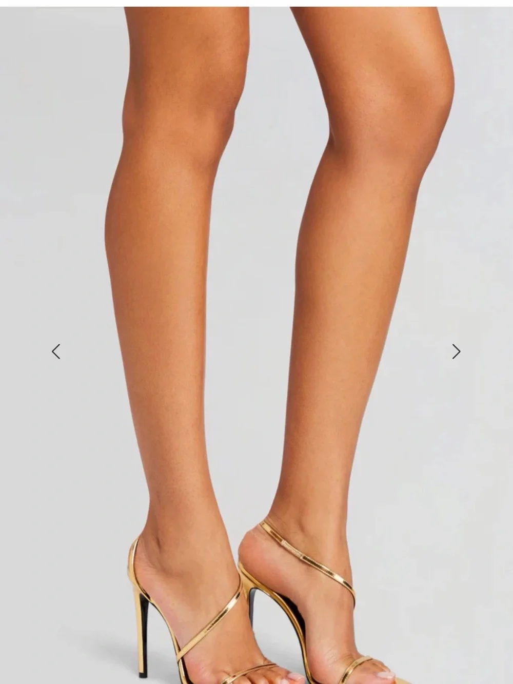 Retrofête Naomi Sandals - NWT Metallic Gold Strappy High-Heel Sandals - Women